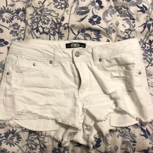 White Denim shorts